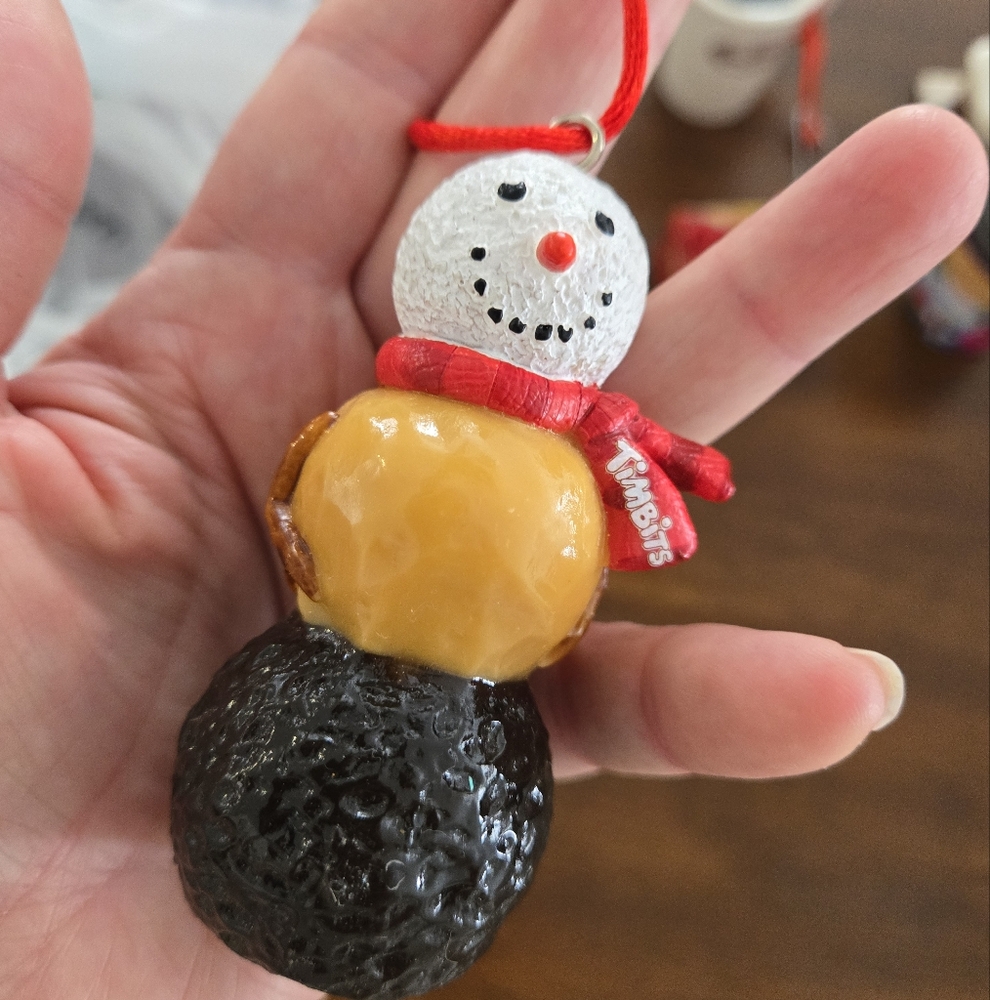 Timberland Festive Snowman Ornament with Red Scarf
